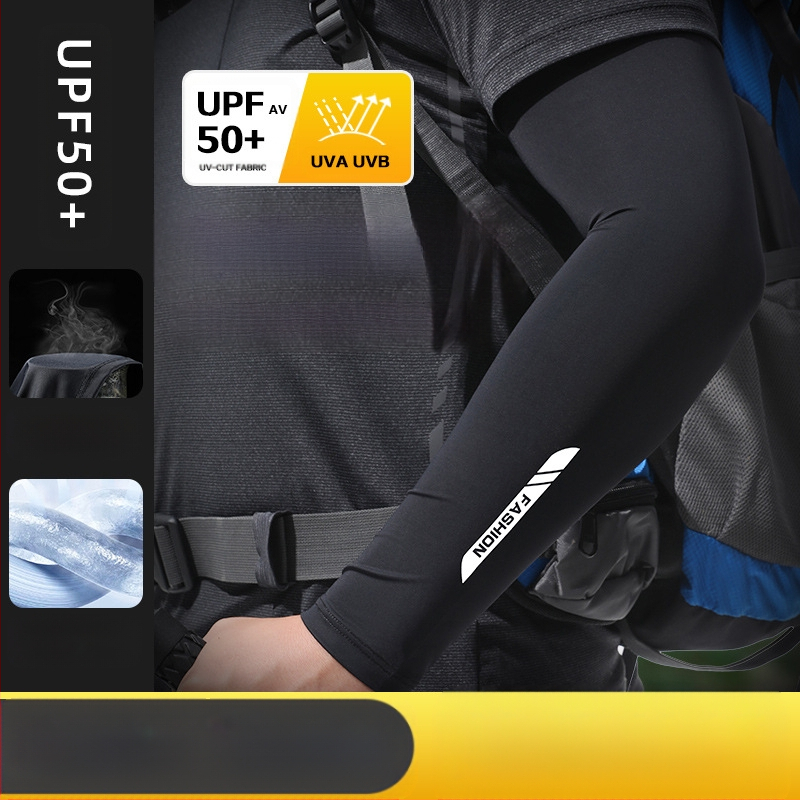 Apsauga nuo saulės, vyriška ledo rankovė, šilkinė rankovė rankai, vasarinė, plona, vėsi, kvėpuojanti, apsauga nuo UV spindulių, vasarinė dviratininko rankų apsauga