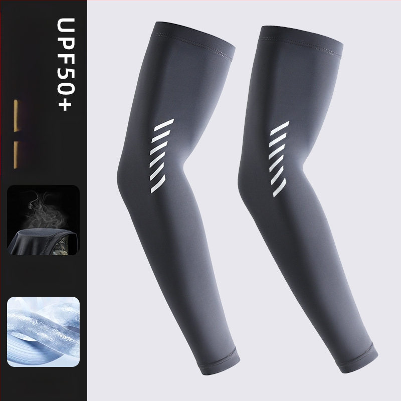 Apsauga nuo saulės, vyriška ledo rankovė, šilkinė rankovė rankai, vasarinė, plona, vėsi, kvėpuojanti, apsauga nuo UV spindulių, vasarinė dviratininko rankų apsauga