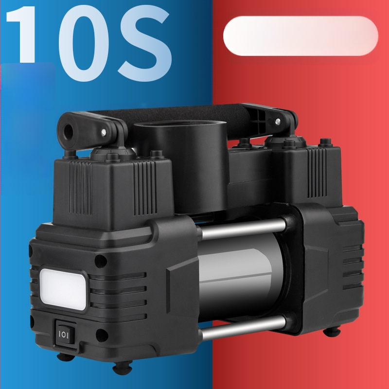 Auto õhupump kahesilindriline rehvipump kaasaskantav 12V auto kasutamiseks kõrgsurve elektriline metallist õhukompressor