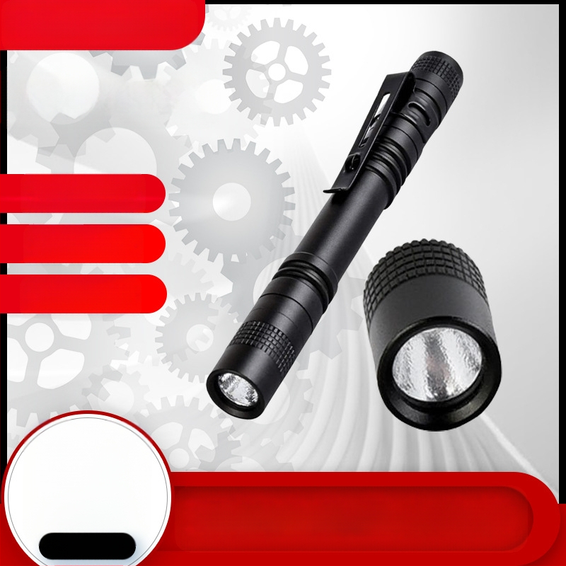 Határokon átnyúló mini zseblámpa alumínium ötvözetből készült toll alakú háztartási zseblámpa AAA kültéri erős zseblámpa nagykereskedelem