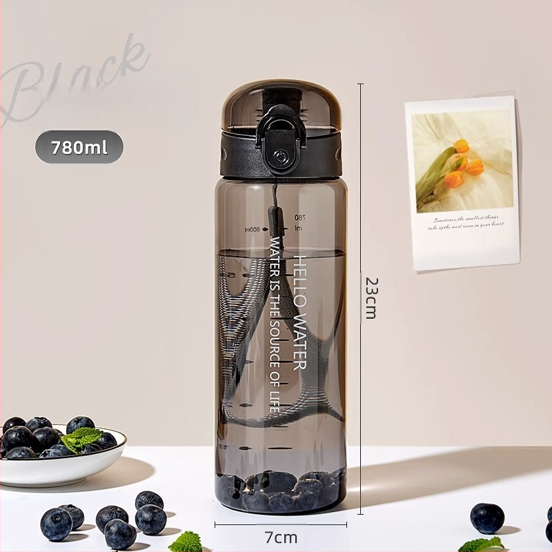 Atšokančio dangtelio puodelis, pritaikytas vyrams ir moterims studentams, sportinis sippy puodelis, vandens puodelis, nešiojamas plastikinis puodelis, reklaminės dovanos formulavimas