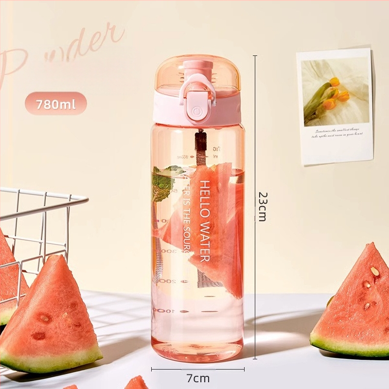 Atšokančio dangtelio puodelis, pritaikytas vyrams ir moterims studentams, sportinis sippy puodelis, vandens puodelis, nešiojamas plastikinis puodelis, reklaminės dovanos formulavimas