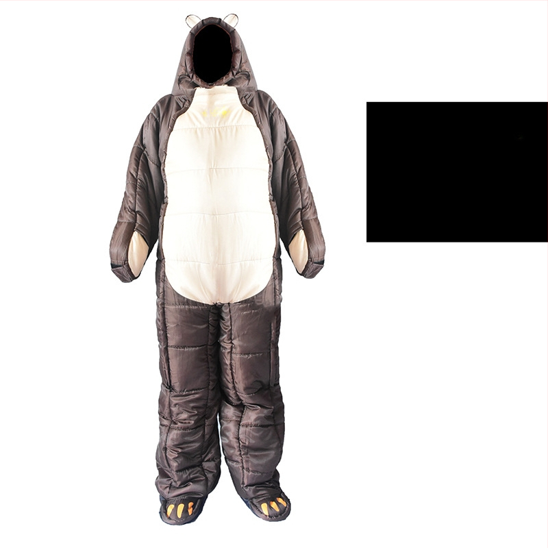 Спален чувал за къмпинг на открито в стил „Alien“, ескорт за болница, защита от топлина и студ, спален чувал за четене през нощта и през нощта, спален чувал за мумия