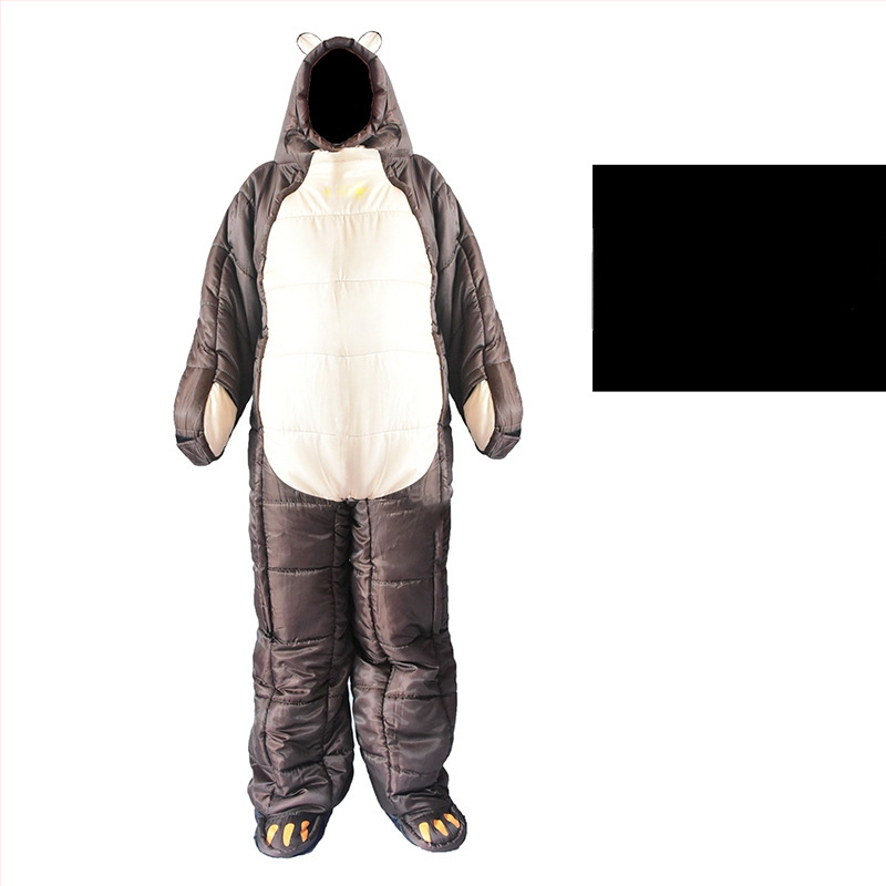 Спален чувал за къмпинг на открито в стил „Alien“, ескорт за болница, защита от топлина и студ, спален чувал за четене през нощта и през нощта, спален чувал за мумия