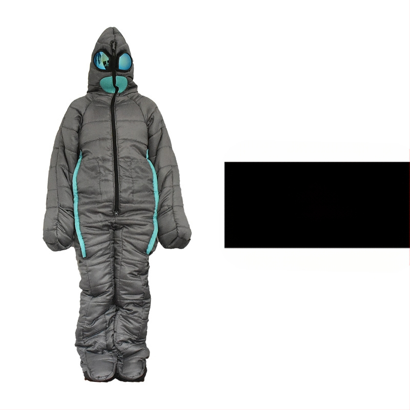 Спален чувал за къмпинг на открито в стил „Alien“, ескорт за болница, защита от топлина и студ, спален чувал за четене през нощта и през нощта, спален чувал за мумия