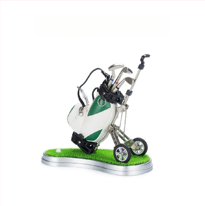Buddha Power Sports golfkocsi üléssel és tolltartóval, kreatív asztali dísz, golf ajándék