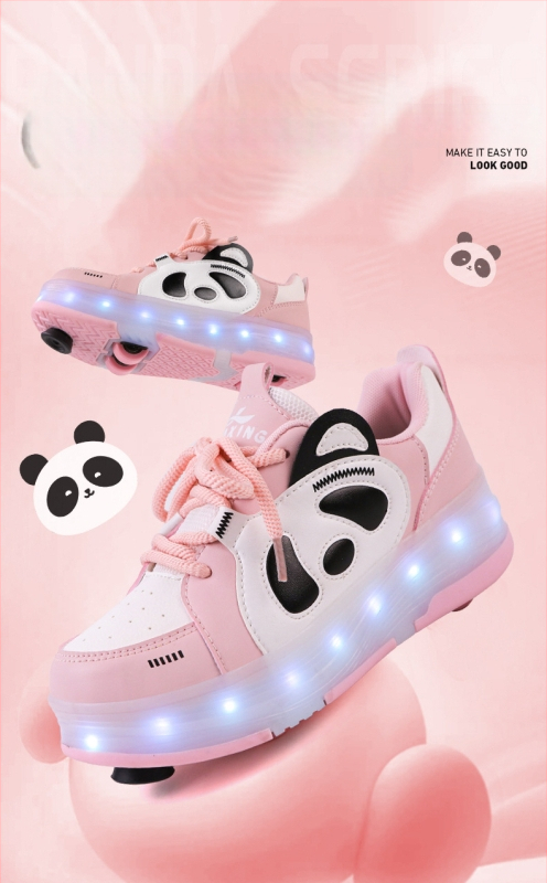 Tarpvalstybiniai „heloo“ batai, keturračiai čiuožimo batai, LED lemputės, šviečiantys batai, vaikiški laisvalaikio batai, vyrams ir moterims, animacinių filmukų lentos stiliaus batai, sportbačiai