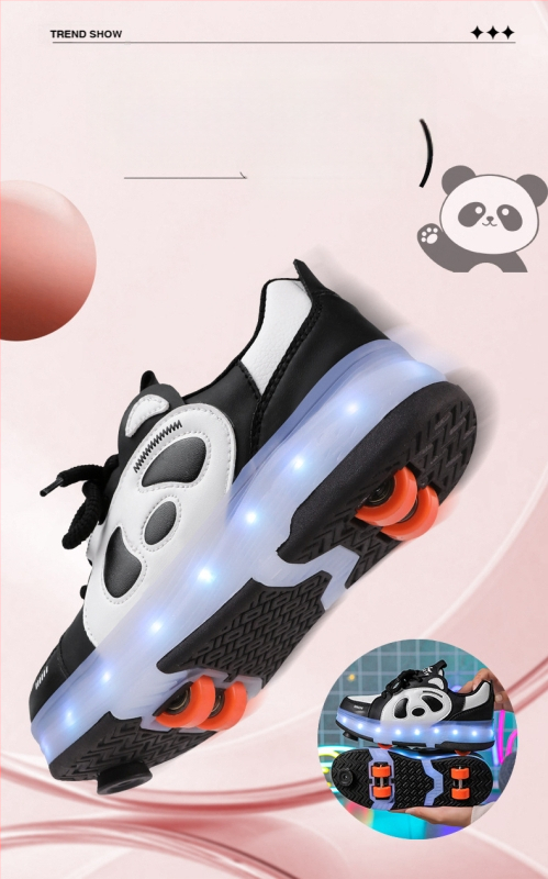 Tarpvalstybiniai „heloo“ batai, keturračiai čiuožimo batai, LED lemputės, šviečiantys batai, vaikiški laisvalaikio batai, vyrams ir moterims, animacinių filmukų lentos stiliaus batai, sportbačiai