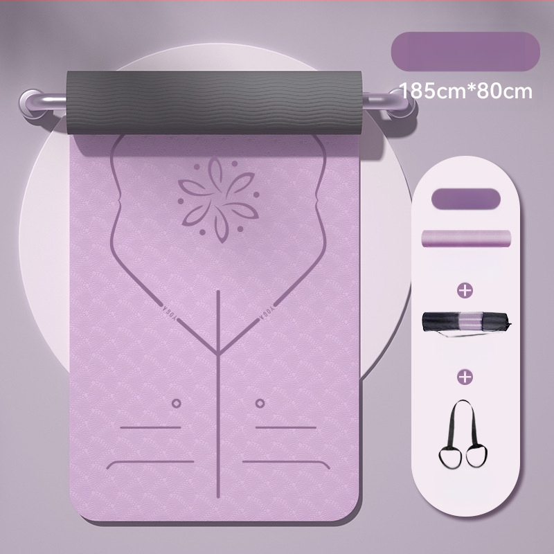 Határokon átnyúló gyártók nagykereskedelmi TPE összecsukható jóga vastagított csúszásmentes szőnyeg ebédszüneti szőnyeg kültéri jógaszőnyeg diák ebédszüneti szőnyeg