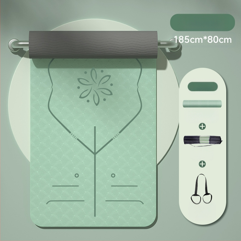 Határokon átnyúló gyártók nagykereskedelmi TPE összecsukható jóga vastagított csúszásmentes szőnyeg ebédszüneti szőnyeg kültéri jógaszőnyeg diák ebédszüneti szőnyeg