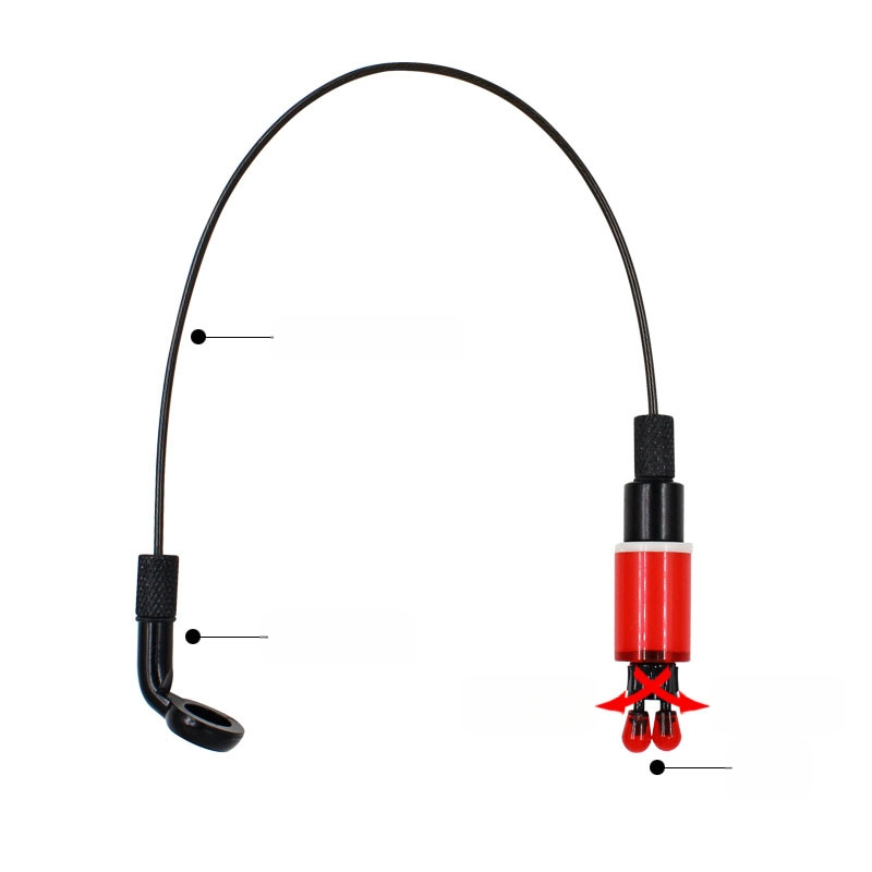 Piiriülene Coolano JY-SW-26 kummikattega roostevabast terasest ketipinguti ilma kerge kalastusalarmi komplektita