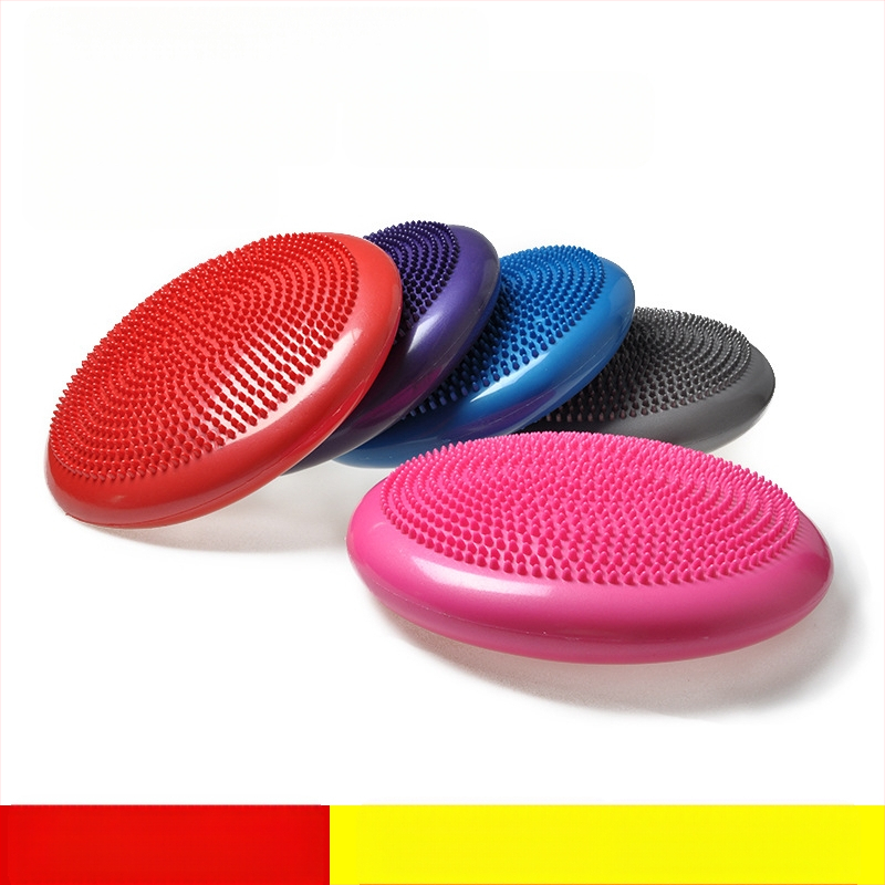 Piiriülene joogamassaažipadi, õhkpadjaga tasakaaluplaat, pehme padi, paksendatud plahvatuskindel padjapall täispuhujaga