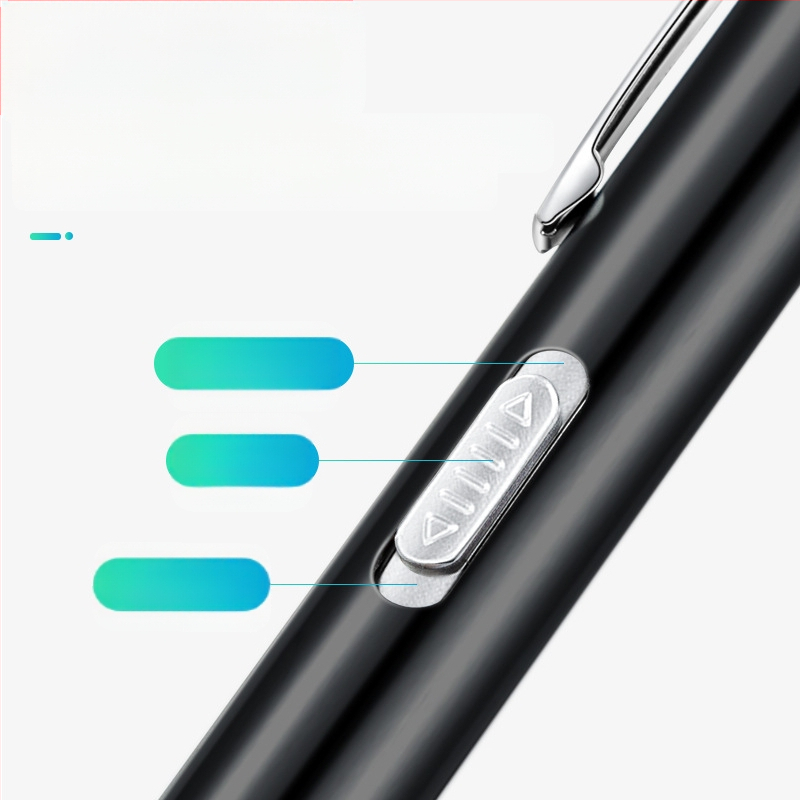 Dupla fényforrású pupillás tolllámpa újratölthető orvos ápoló rozsdamentes acél orvosi szájvizsgálat LED tolllámpa zseblámpa