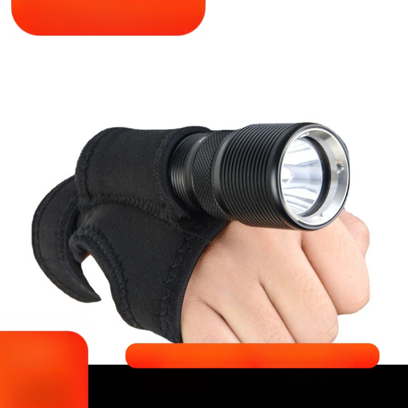 „Trustfire“ nardymo žibintuvėlio rinkinys, giluminio nardymo, ant nugaros tvirtinamas žibintuvėlis, pirštų šviesa, nardymo apšvietimo rinkinys su LED lemputėmis