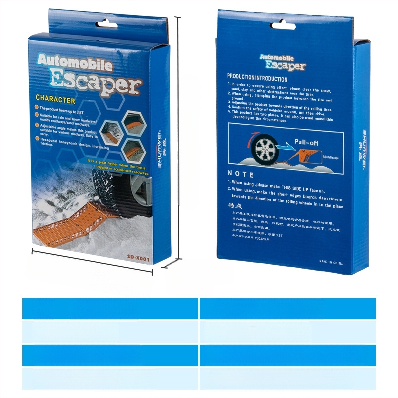 Αντιολισθητικό ελαστικό αυτοκινήτου Shunwei, αυτόνομο, χιόνι, άμμος, λάσπη, παντός εδάφους, αυτοκίνητο έκτακτης ανάγκης, αυτοδιάσωσης, πτυσσόμενη σανίδα διαφυγής