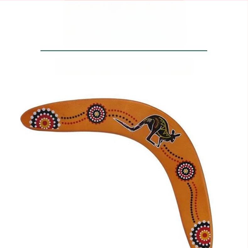 Határokon átnyúló gyerek fa kültéri bumeráng repülő csészealj V alakú bumeráng kültéri sport tömörfa bébijáték