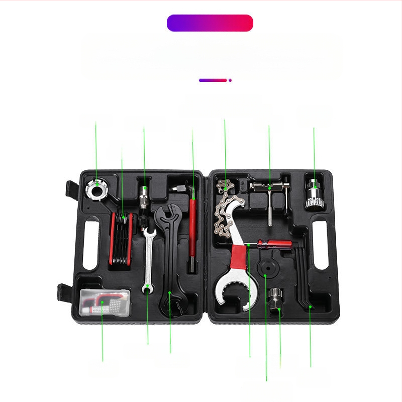 Jalgratta remonditööriist Kombineeritud ülikond Remont Kodaravõti Kett Hooratas Kesktelje eemaldamise ülikond