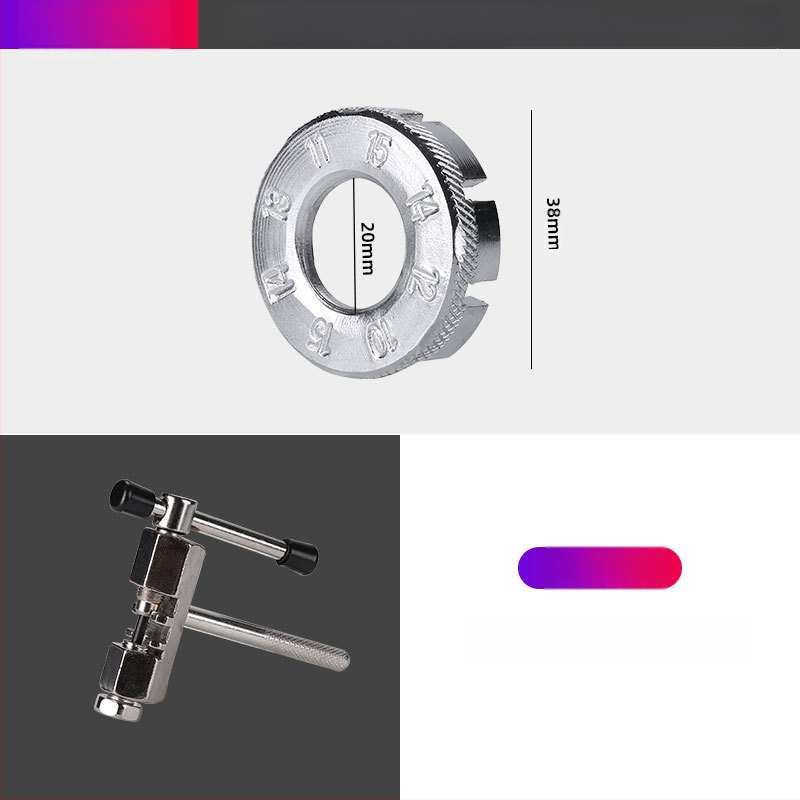 Jalgratta remonditööriist Kombineeritud ülikond Remont Kodaravõti Kett Hooratas Kesktelje eemaldamise ülikond