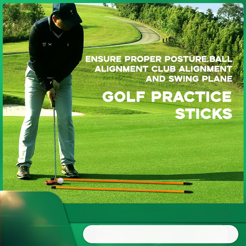 Golf irányjelző pálca kezdő putter segédgyakorló pálca kezdő helyes testtartás lendítésjelző pálca gyár