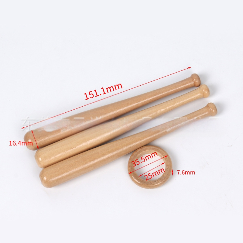 A gyártók 150/180 mm-es fa baseballütő asztali díszeket, mini asztali baseballütő kézműves játékokat gyártanak.