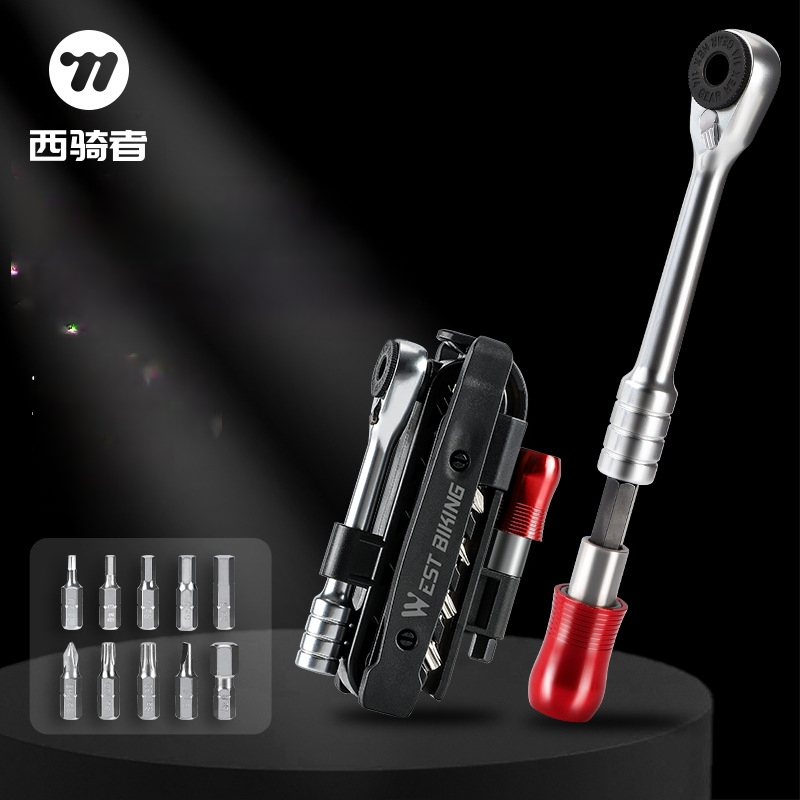 West Rider kerékpárjavító szerszám, hegyi kerékpár racsnis kulcs, kombinált szerszám, kerékpárjavító járműfelszereléshez