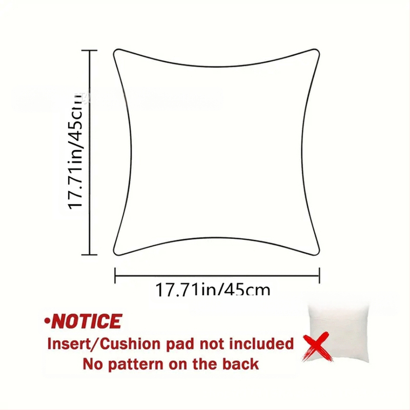 TEMU népszerű rajzfilmmintás rövid plüss párnahuzat Halloween sorozat otthoni puha és kényelmes négyzet alakú párnahuzat