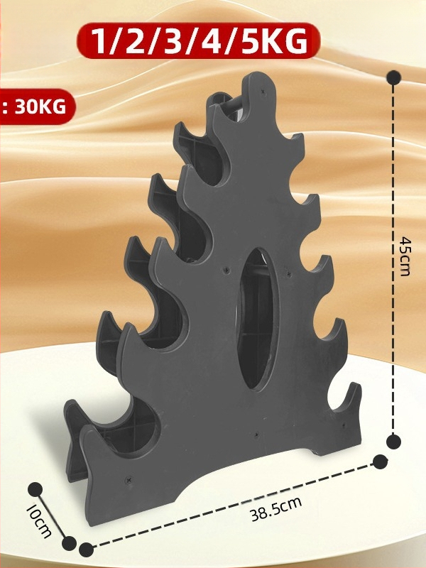 Mažas hantelių stovas, moteriškas hantelių laikymo stovas, vyrų fitneso įranga, buitinis vaikų šešiakampis mažas matinis varpelio laikiklis