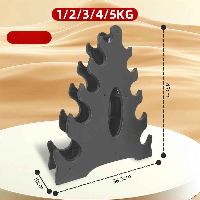 Mažas hantelių stovas, moteriškas hantelių laikymo stovas, vyrų fitneso įranga, buitinis vaikų šešiakampis mažas matinis varpelio laikiklis