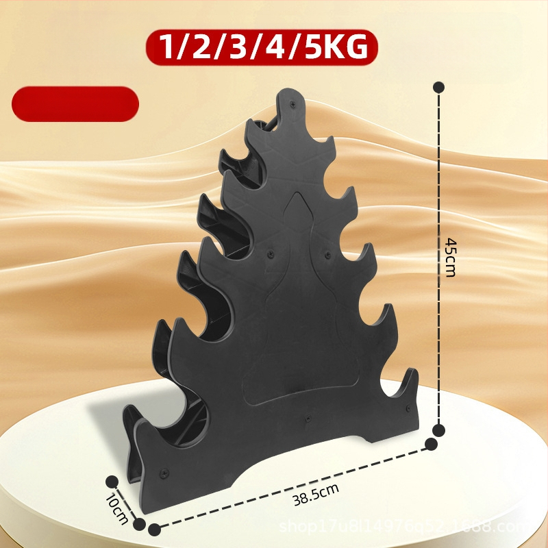 Mažas hantelių stovas, moteriškas hantelių laikymo stovas, vyrų fitneso įranga, buitinis vaikų šešiakampis mažas matinis varpelio laikiklis