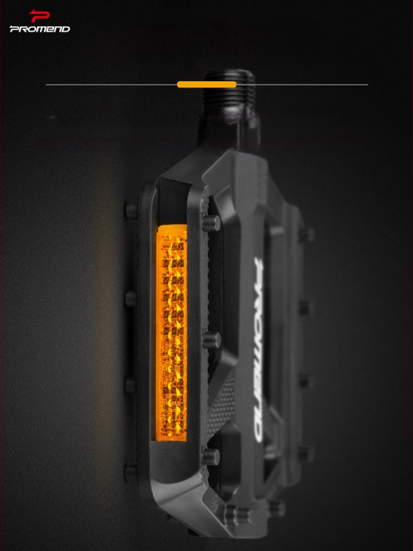 „Promend“ dviračio pedalas su nailono diržu, atšvaitu, dvigubu integruotu neslystančiu vinimi, kalnų dviračio pedalas