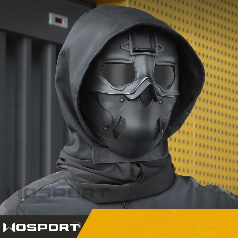 WOSPORT Wild Mask uzvalks, galvassega, maska, divējāda lietojuma režīms, pilna sejas aizsardzība, vienkrāsains