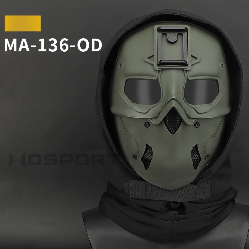 WOSPORT Wild Mask ülikond Peakate Mask Kaheotstarbeline režiim Täisnäokaitse Ühevärviline