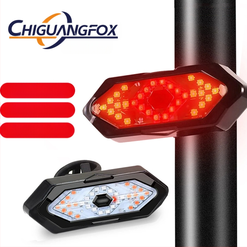 Tarpvalstybinis dviračio nuotolinio valdymo vairo galinis žibintas, USB įkrovimas su vandeniui atspariu įspėjamuoju naktinio važiavimo žibintu, lauko važiavimo įranga