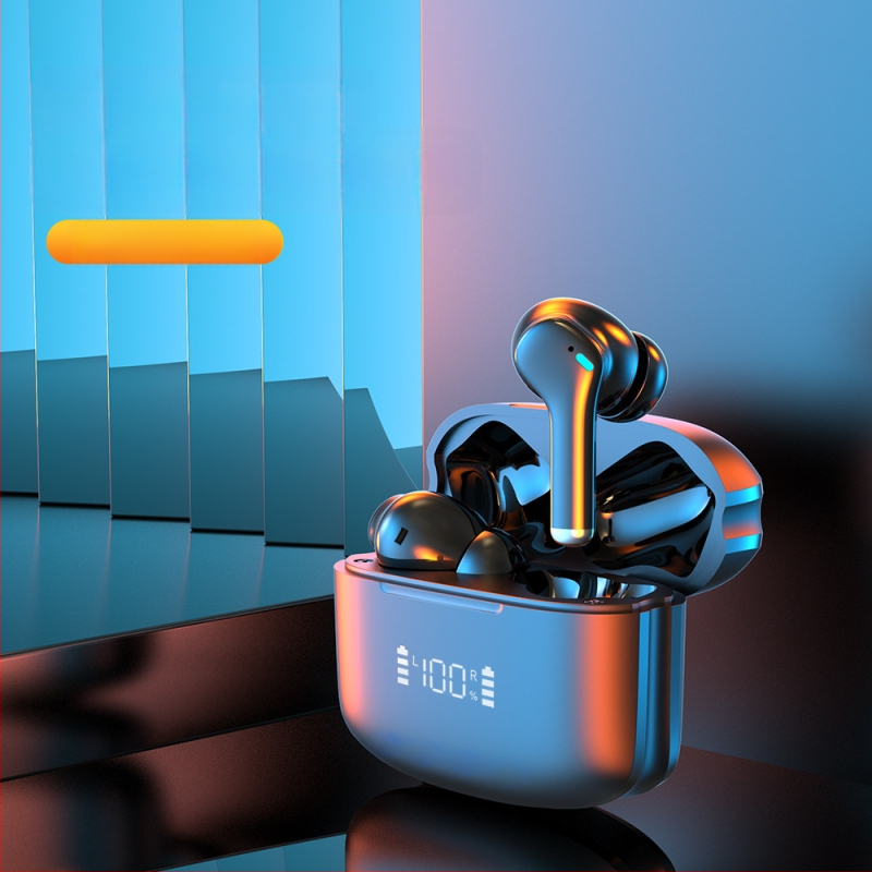 Privataus modelio naujos triukšmo mažinimo ausinės ANC + ENC triukšmo mažinimo „Bluetooth“ ausinės skaitmeniniu ekranu „Bluetooth“ ausinės sportinės ausinės