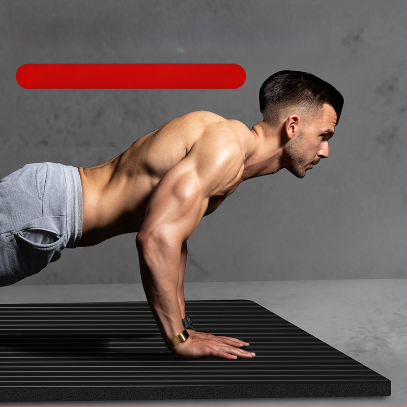Seljakuivatav meeste treeningmatt algajatele, laiendatud ja pikendatud libisemiskindel kulumiskindel treeningjoogamatt sportimiseks