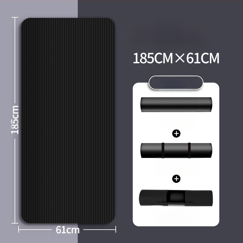 Seljakuivatav meeste treeningmatt algajatele, laiendatud ja pikendatud libisemiskindel kulumiskindel treeningjoogamatt sportimiseks