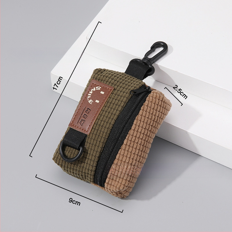 Mini mündikott Trendikas brändi väike kott ripatsiga rõivaaksessuaarid rippuv kõrvaklappide kott kaasaskantav hoiustusvõtmekott mündile