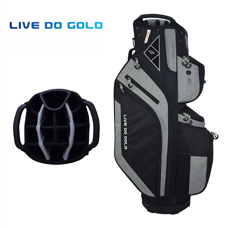 Neperšlampamas golfo vežimėlio krepšys T400 snaigės audinio EVA plastikinis galvos rėmas lauko sportui Nešiojamas golfas