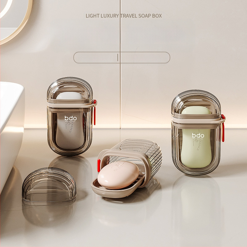 Etravel Easy Travel Σαπουνόκουτο Ταξιδιού Δημιουργικό Σκεπαστό Σφραγισμένο Σαπουνόκουτο Αποχέτευσης Φορητό Αποθήκευση Επαγγελματικών Ταξιδιών