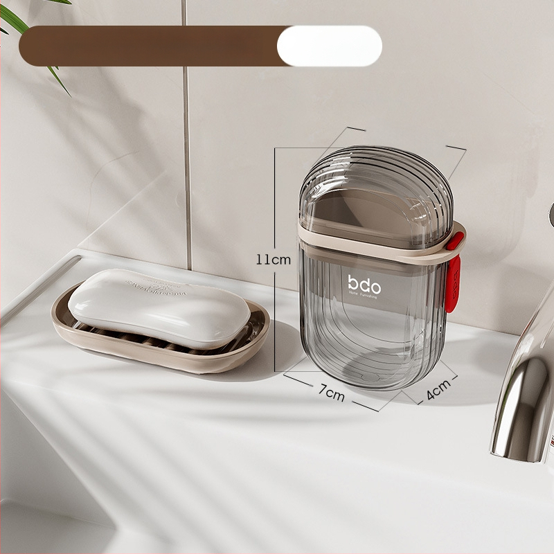 Etravel Easy Travel Σαπουνόκουτο Ταξιδιού Δημιουργικό Σκεπαστό Σφραγισμένο Σαπουνόκουτο Αποχέτευσης Φορητό Αποθήκευση Επαγγελματικών Ταξιδιών