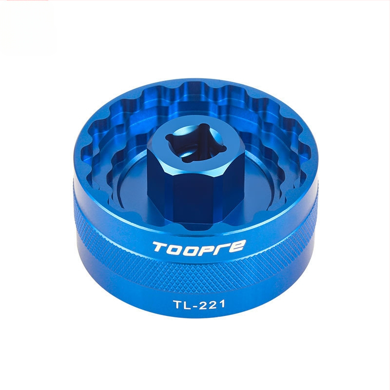 TOOPRE kerékpár ötirányú középtengely hüvely hegyi kerékpár integrált menetes középtengely eltávolító és beszerelő szerszám