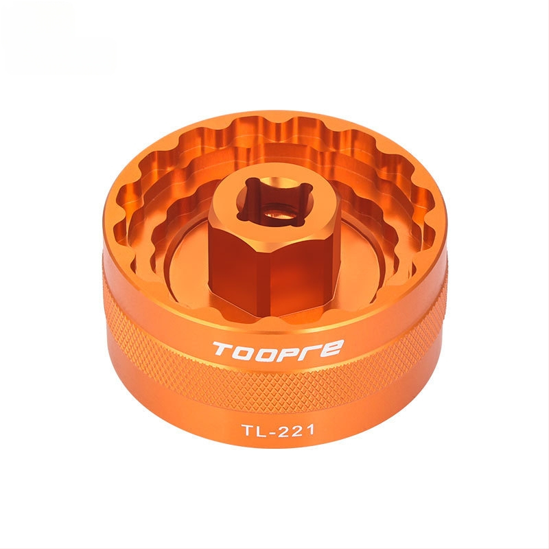 TOOPRE kerékpár ötirányú középtengely hüvely hegyi kerékpár integrált menetes középtengely eltávolító és beszerelő szerszám