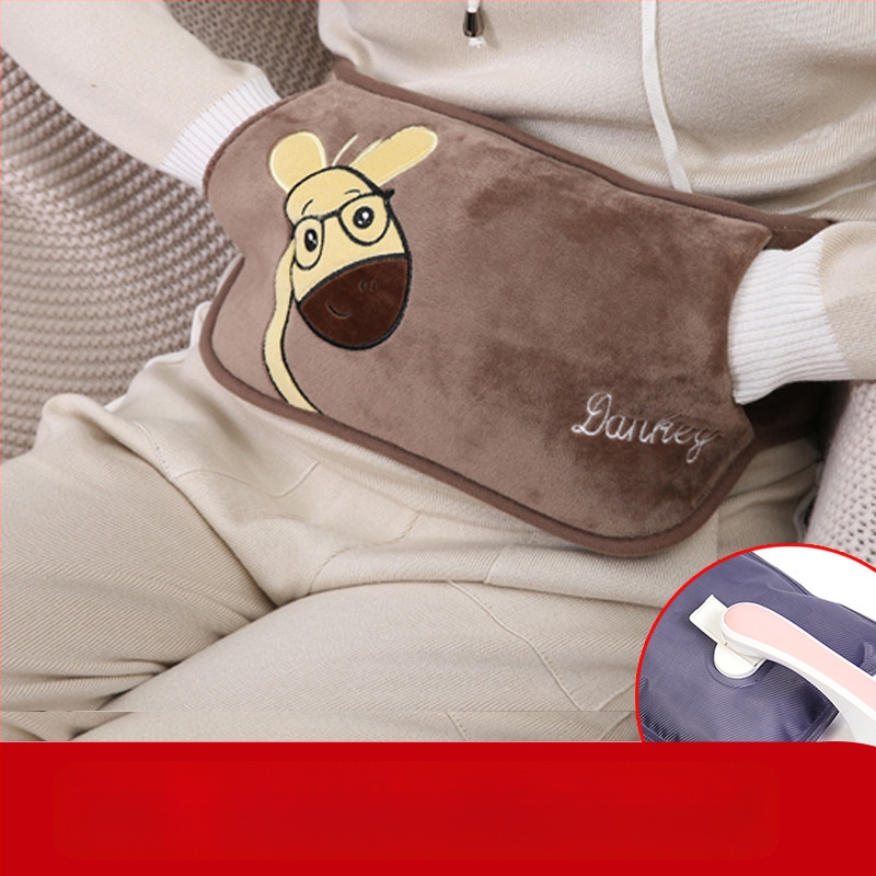 Karstā ūdens maisiņš, uzlādējams, sprādziendrošs, silts ūdens maisiņš, flīsa, jauks, silts mazuļa meitenes karstais kompresis, vidukļa, vēdera, īsts, silts roku sildītājs