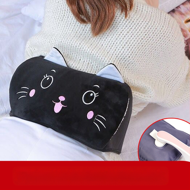 Karstā ūdens maisiņš, uzlādējams, sprādziendrošs, silts ūdens maisiņš, flīsa, jauks, silts mazuļa meitenes karstais kompresis, vidukļa, vēdera, īsts, silts roku sildītājs