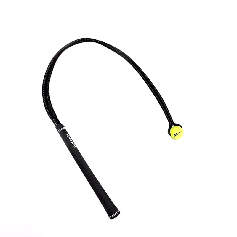 Golf Swing edző swing erős kötél putter kocka 10°-os ferde golyótámasz forgó fix edző