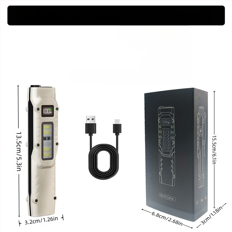 Kültéri Edc zseblámpa kulcstartó lámpa többfunkciós újratölthető kültéri munkalámpa három fényforrású hordozható erős fényű zseblámpa