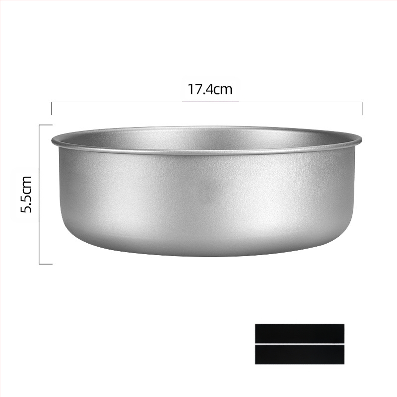 Rūpnīcas noieta tīra titāna bļoda, āra kempinga titāna bļoda, lauka galda piederumi, pārnēsājama, sakrauta titāna bļoda