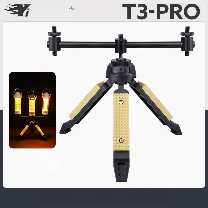 Taktikai szélállvány asztali kültéri lámpaállvány kemping mobiltelefon élő mikro egyetlen kamera stabilizátor kemping lámpaállvány