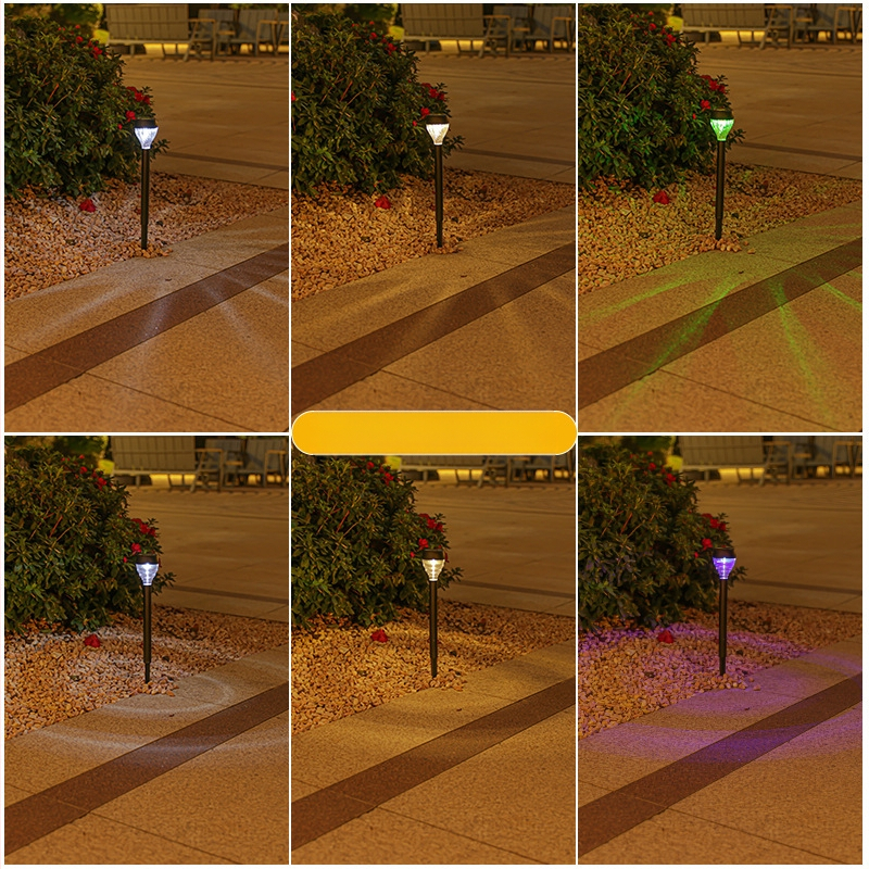 Saulės energija varoma vejos šviesa ir šešėlis, kiemo sodo dekoracija, lauko vandeniui atspari naktinė lempa, kraštovaizdžio atmosferos šviesa