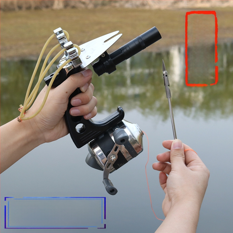 Uus kalakotkas kala laskmine slingshot laseriga sihtimine kala nooleviske kala laskmine slingshot traadi lõikamine kala laskuriülikond põis põis nool kuulipilduja